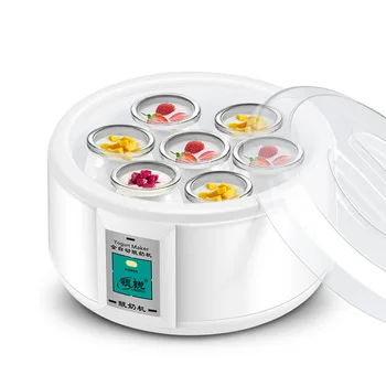 1.5 L Jogurtas Maker, nerūdijančio plieno jogurtas mašina 220V Ryžių Vyno natto fermentacijos aparatas visiškai automatinis Nuotrauka 1