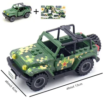 Žalioji Automobilių Kareivis SWAT Karinės Armijos modelių Kūrimo Blokus, Plytas Duomenys Mokymosi Žaislai Berniukams Dovanų Rinkinys Nuotrauka 2