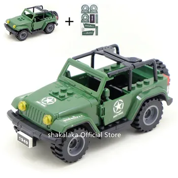 Žalioji Automobilių Kareivis SWAT Karinės Armijos modelių Kūrimo Blokus, Plytas Duomenys Mokymosi Žaislai Berniukams Dovanų Rinkinys Nuotrauka 3