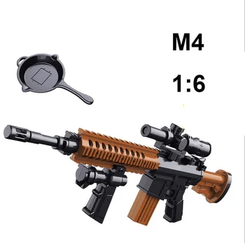 1:6 AK47 RANDAS M14 M16 AWP Šautuvas Plastiko Surinkti Ginklą Modelio Žaislas 12
