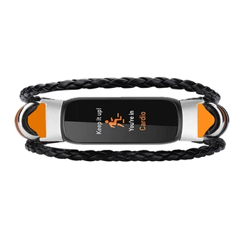 Riešo Dirželis Fitbit Luxe Odinis Pintas Smartwatch Band 
