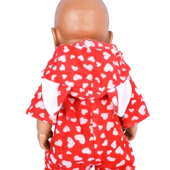 Lėlės Drabužiai su rutulio viršuje Myliu Baby Doll Mielas Džemperiai Rompers Mados 43 cm Atgimsta Amerikos Mergina Lėlės Priedai Childern Žaislai Nuotrauka 4
