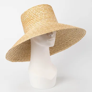 2023 Nauji Plačiai Kraštų Paplūdimys Skrybėlės Su Kaklo Kaklaraištis Moterų Didelės UV Apsauga nuo Saulės, Skrybėlę Vasarą Didelis Kraštų Kviečių Šiaudų Kepurės Didmeninė Nuotrauka 3