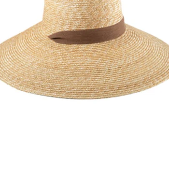 2023 Nauji Plačiai Kraštų Paplūdimys Skrybėlės Su Kaklo Kaklaraištis Moterų Didelės UV Apsauga nuo Saulės, Skrybėlę Vasarą Didelis Kraštų Kviečių Šiaudų Kepurės Didmeninė Nuotrauka 5
