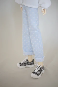 BJD doll drabužiai tinka 1/3 1/4 Dėdė Dydis mados tiesia koja pants 3 spalvų su lėlės priedai Nuotrauka 5