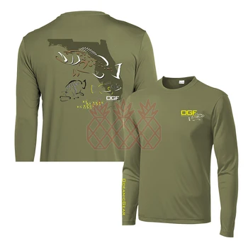 Okeaninės Žvejybos Shirt Mens Ilgomis Rankovėmis Žvejybos Jersey Vasaros Quick Dry Kvėpuojantis Viršų Dėvėti Camisa Pesca Upf 50 Žvejybos Drabužių Nuotrauka 0