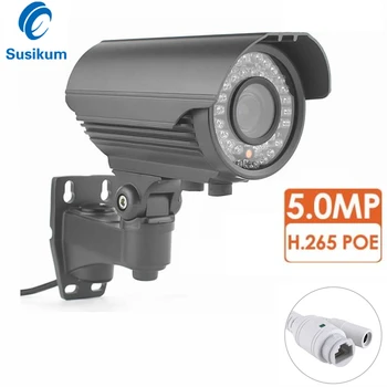 5MP IP Lauko Kamera, Vaizdo Stebėjimo Naktinis Matymas, Judesio Aptikimas P2P XMEye APP Kulka CCTV Saugumo Kameros Nuotrauka 0