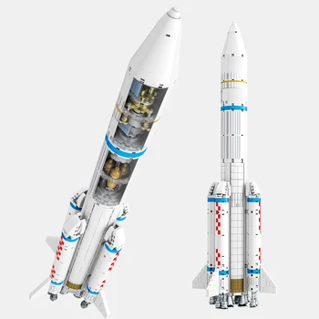 SEMBO 1202pcs Miesto Kosmoso Raketų Blokai Kosminės Paleidimo Astronautas Pav Plytų Žaislai Vaikams Nuotrauka 5