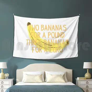 Du Bananai Už Svarą Gobelenas Gyvenimo Kambario, Miegamasis Viena Kryptimi, Viena Kryptimi Bananų Liam Payne