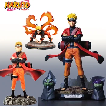 Shippuden Naruto Uzumaki Veiksmų Skaičius, Su Varlė Sage Mode, Su Šviesa, Kolekcines, PVC Amino Modelis Žaislai