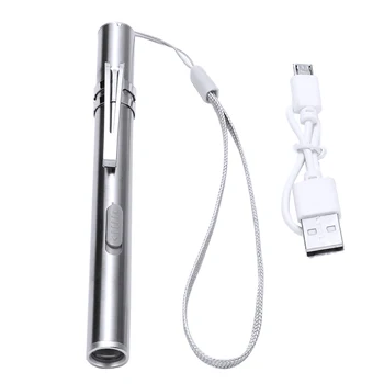 Lauko Fakelas Mini Rašiklį, Žibintuvėlį Kišeninis Žibintuvėlis, LED Lempos Vertus, Šviesos, Flash Šviesos Medicinos Aptikimo Penlight Balta Šviesa Nuotrauka 1