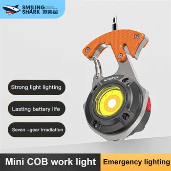 Daugiafunkcinių Mini LED Krovimo Pagalbos Mygtuką Grandinės Lemputė Ultra Light Nešiojamas Žibintuvėlis Varžtas Vairuotojo Kempingas Įrankių Nuotrauka 0