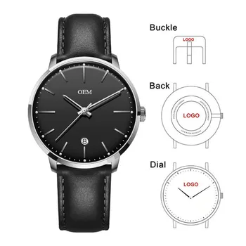 Naujas Atvykimo Logotipą Laikrodžiai Privačios Etiketės Suprojektuoti Laikrodžiai Vyrų Laikrodis Natūralios Odos