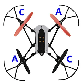 4pcs Parrot Minidrones 3 Kartos Svingas Mambo Sraigto Menčių Rekvizitai Irklas RC FPV Lenktynių Drone Quadcopter 