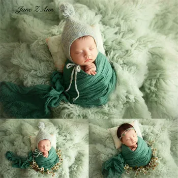 Naujagimio temą vilnos antklodė vilnos skrybėlę wrap baby kūdikių fotografija rekvizitai pilnatis