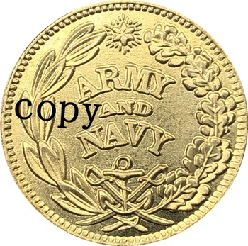JAV pilietinio karo 1863 kopijuoti monetų #14 Nuotrauka 0