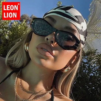 LeonLion 2022 Cateye Vintage Akiniai Nuo Saulės Moterims Mažas Retro Akiniai Moterims/Vyrams Leopard Akiniai Moterų Prekės Gafas De Sol Mujer