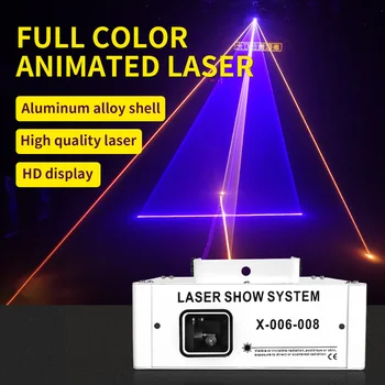 RGB Lazerių Šviesos Spindulį, Lazerinius Projektorius, Šviesos Animacija Etape Lazerio Šviesa Etapo Poveikį, Apšvietimo Įranga, Disco Kalėdinis vakarėlis Nuotrauka 3