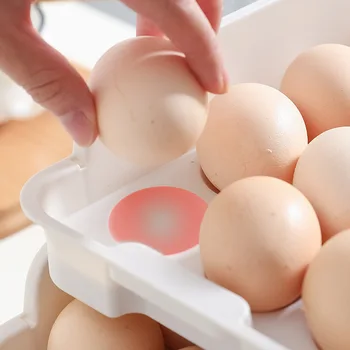 2022 Naujas Šaldytuvas Kiaušinių Laikymo Turėtojas Box Skaidri Virtuvė Šviežumo Atskirti Nuotrauka 1