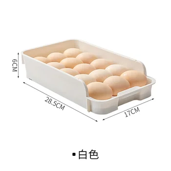 2022 Naujas Šaldytuvas Kiaušinių Laikymo Turėtojas Box Skaidri Virtuvė Šviežumo Atskirti Nuotrauka 4