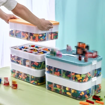 Vaikų Žaislų Saugojimo Dėžutė Dalys, Rūšiavimo, Saugojimo Dėžutė Didelių Dalelių Lego Blokuoti Daugiafunkcinis talpinimo Namo Organizacija Nuotrauka 0