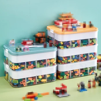 Vaikų Žaislų Saugojimo Dėžutė Dalys, Rūšiavimo, Saugojimo Dėžutė Didelių Dalelių Lego Blokuoti Daugiafunkcinis talpinimo Namo Organizacija Nuotrauka 1