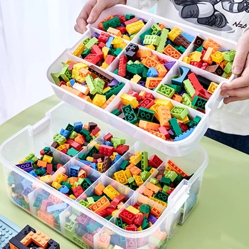 Vaikų Žaislų Saugojimo Dėžutė Dalys, Rūšiavimo, Saugojimo Dėžutė Didelių Dalelių Lego Blokuoti Daugiafunkcinis talpinimo Namo Organizacija Nuotrauka 3