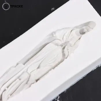 Silikono Forma Mergelės Marijos 3D Pelėsių Muilo Formų Minkštas Tortas Dekoro Kepimo Įrankiai Nuotrauka 4