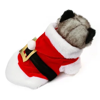 Šuo Kalėdų Žiemos Kostiumų Šuo Fancy Dress Santa Festivalis Šalis Drabužius Šuniukas Katės Čihuahua Pet Elementų Priedai Vestido Nuotrauka 2