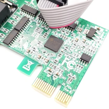 Pcie Dvi RS232 Nuosekliųjų Prievadų Pramonės Valdymo Kompiuteris Plėtros Kortelę ar Kompiuterio Adapteris PCI-E Serijos Kortelės Nuotrauka 2