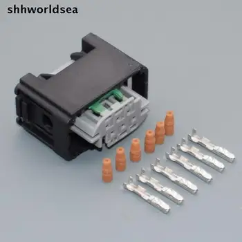 shhworldsea 5sets 6 Pin/būdas automatinis reguliatorius jutiklis plug jungtis,auto elektros kištukas BMW 1-967587-3 1-967616-1 Nuotrauka 0
