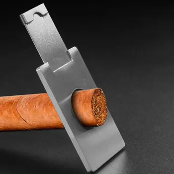 2VNT Nerūdijantis Plienas, Cigarų Žirklės Pjovimo Rūkymo Reikmenys Nustatyti Nešiojamų Metalo Klasika Pjovimo Giljotina Cigarų Tėvo Dovana Nuotrauka 3