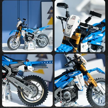 SEMBO 799Pcs Miesto Mechaninė Motociklo Blokai Greičio Lenktynių Motociklams Rinkiniai Ss Modelis Plytų Žaislas Vaikams Gimtadienio Dovanos Nuotrauka 2