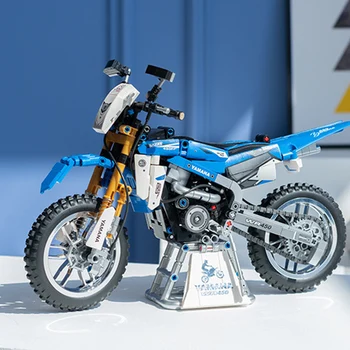 SEMBO 799Pcs Miesto Mechaninė Motociklo Blokai Greičio Lenktynių Motociklams Rinkiniai Ss Modelis Plytų Žaislas Vaikams Gimtadienio Dovanos Nuotrauka 5