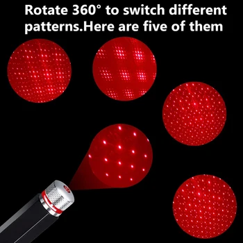 LED Automobilių Star Naktį Šviesos Projektorius Atmosfera Galaxy Lempa USB Dekoratyvinis Reguliuojamas Auto Stogo Kambario Lubų Interjero Dekoro Nuotrauka 1