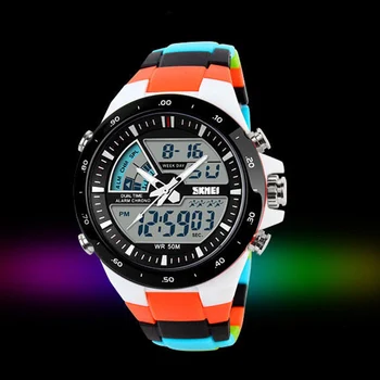 2022 Prekės Prabanga Spalvinga Mens Digital Watch Big Dail Sporto Vertus Laikrodis Atsparus Vandeniui Jaunimo Studentas Elektroninis Laikrodis Nuotrauka 1