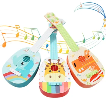 Mini Havajų Gitara, Muzikos Instrumentai, Žaislai Havajų Gitara Mini Keturis-string Žaisti Ankstyvojo Ugdymo Muzikos Žaisti Žaidimą Nuotrauka 0