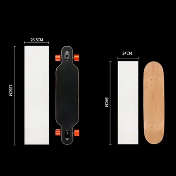 Naujos Aiškios Longboard Skate Motoroleris Švitriniu Popieriumi Lipdukas Riedlentė Sutirštės Grip Tape Nuotrauka 2