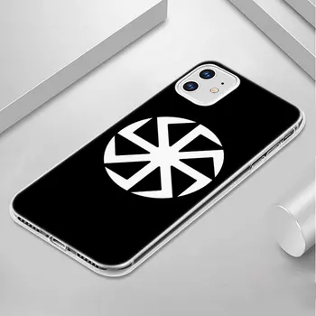 Slavų Viking simbolis Kolovrat Silikoninis Telefono dėklas skirtas Apple iPhone 12 Mini Pro 11 XS Max X XR 6 6S 7 8 Plius 5 SE 2020 m., Minkštas Viršelis Nuotrauka 2