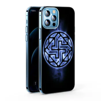 Slavų Viking simbolis Kolovrat Silikoninis Telefono dėklas skirtas Apple iPhone 12 Mini Pro 11 XS Max X XR 6 6S 7 8 Plius 5 SE 2020 m., Minkštas Viršelis Nuotrauka 3
