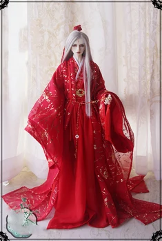 1/4 1/3 masto BJD drabužius senovės kostiumas red Fairy dress Hanfu už BJD/SD MSD SD13 SSDF ID72 stiprus Dėdė lėlės priedai C319 Nuotrauka 0