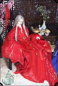 1/4 1/3 masto BJD drabužius senovės kostiumas red Fairy dress Hanfu už BJD/SD MSD SD13 SSDF ID72 stiprus Dėdė lėlės priedai C319 Nuotrauka 4