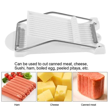 Pietūs-Mėsos Peilis 10 Nerūdijančio Plieno Vielų Slicer Maisto Cutter Virtuvė Įtaisą Sūrio, Kiaušinių, Daržovių, Vaisių Minkštas Maisto Suši Nuotrauka 5