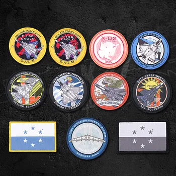 Ace Combat RAMUS ORO PAJĖGŲ Siuvinėjimo Pleistrai Sukelti Kovos Taktinis karo Badge 