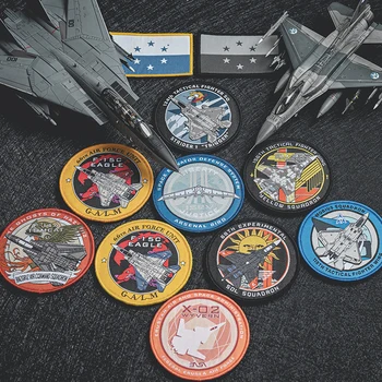 Ace Combat RAMUS ORO PAJĖGŲ Siuvinėjimo Pleistrai Sukelti Kovos Taktinis karo Badge 