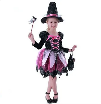 helovinas ragana kostiumai vaikams ragana dress ragana drabužius mergaitėms karnavaliniai kostiumai magas kostiumas magija suknelė