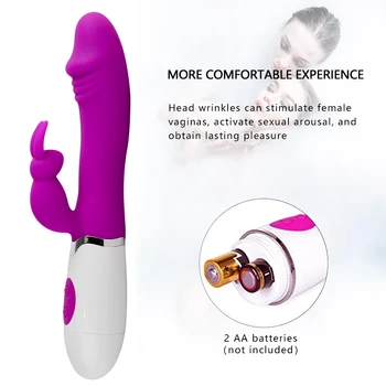 Rabbit Vibratoriai Vaginos G Spot Klitorio Spenelių Dual Stimuliatorius Massager Vibracijos Silikoninis Vandeniui Atsparus Sekso Žaislai Masturbators Nuotrauka 5
