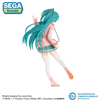 Originalus SEGA Hatsune Miku Pav VOCALOID Lankas-Mazgas Mergina Miku Modelis 24Cm Pvc Anime Statulėlės Modelis Žaislai Vaikams Dovanų Nuotrauka 3