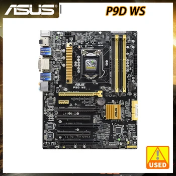 ASUS P9D WS Plokštė 1150 motininės Plokštės Rinkinys Intel C226 DDR3 4 PCI-E 3.0 X16 32GB DVI HDMI 6 SATA III Palaikymo Core i3i 5 i7 Cpu