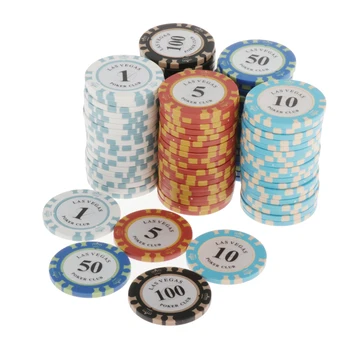 100 vnt Plastikinių Pokerio Žetonų, Vaikų Žaidimo, Mokymosi Matematikos Skaičiavimo, Bingo Žaidimas Nuotrauka 0